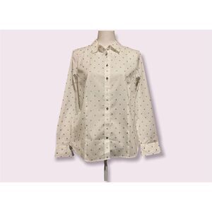 Talbots Polka Dot Button Down Blouse